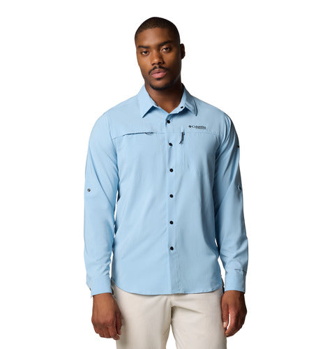 Columbia Men's MRO Classic Logo Summit Valley™ Woven LS Shirt