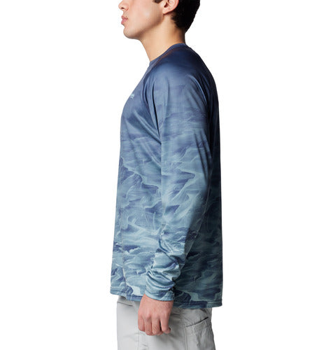 Columbia Men’s Super Terminal Tackle PFG™ Fish Flow LS Shirt - Nocturnal