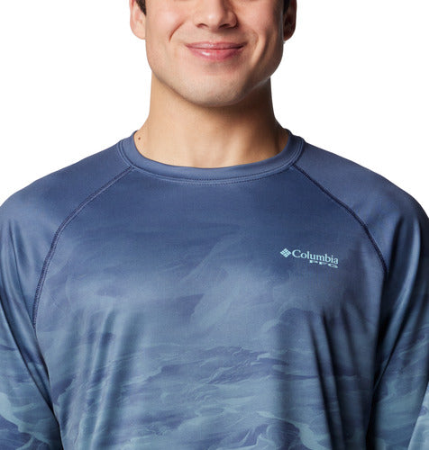 Columbia Men’s Super Terminal Tackle PFG™ Fish Flow LS Shirt - Nocturnal