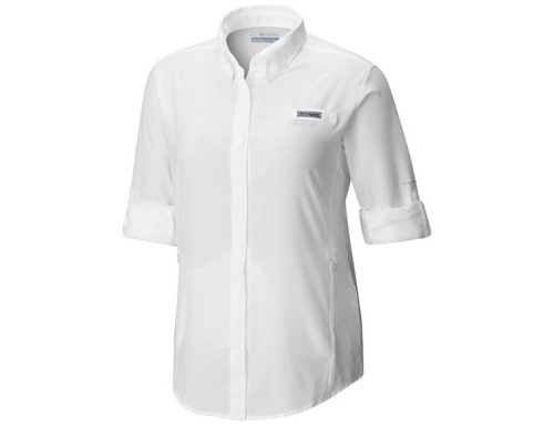 Columbia PFG Tamiami II Long-Sleeve Shirt for Ladies - White - M