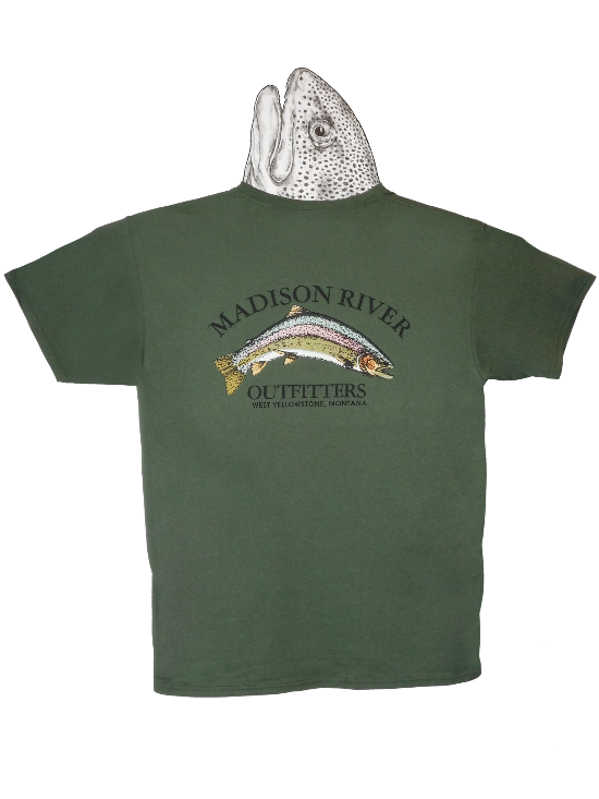 MRO Classic Logo Wear T-Shirt S/S Military Green Back