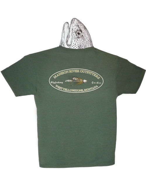 MRO Logo Wear Muddler T-Shirt Military Green - Back