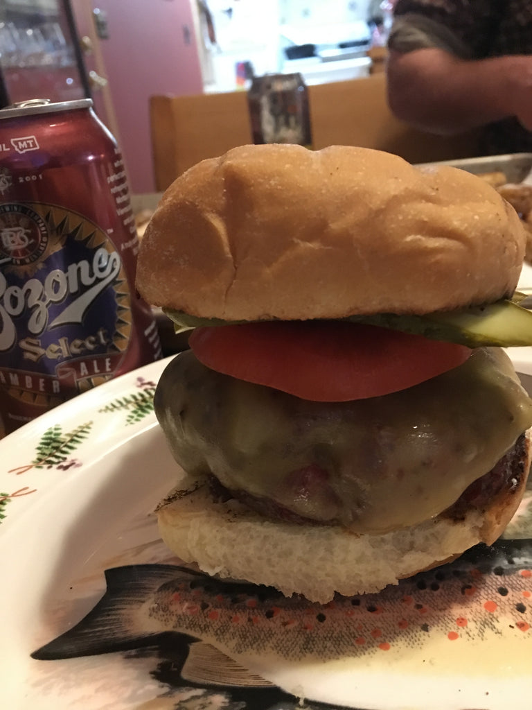 Burgers - The perfect meal for fly fishing guides and fly shop rats