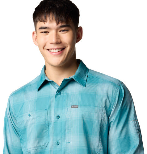 River Blue Large Blur Check