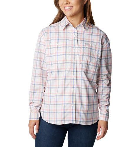 Silver Ridge Utility™ Patterned LS Shirt - White Small Plaid