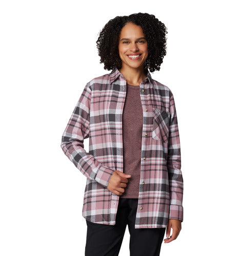 Calico Basin™ Flannel Long Sleeve Shirt - Snowdrift