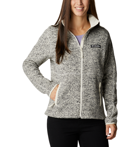 Columbia Women's Sweater Weather™ Fleece Full Zip Jacket -  Chalk Heather