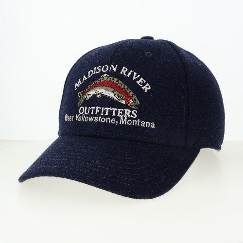 MRO Classic Logo PWS Navy Hemingbone