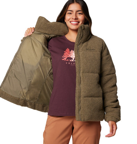 Puffect™ Sherpa Jacket - Stone Green