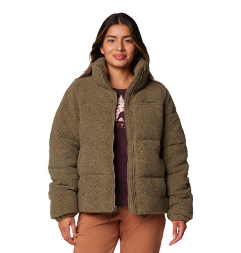 Puffect™ Sherpa Jacket - Stone Green