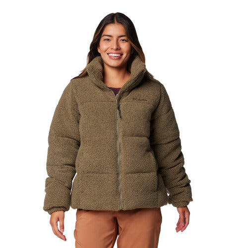 Puffect™ Sherpa Jacket - Stone Green