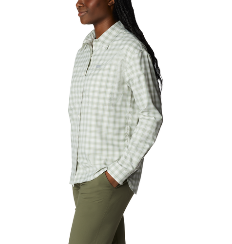 Silver Ridge Utility™ Patterned LS Shirt. -  White/Peak Plaid