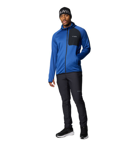Triple Canyon™ Grid Fleece Hooded FZ II - Mountain Blue/Black