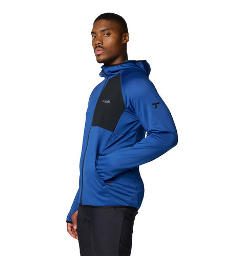 Triple Canyon™ Grid Fleece Hooded FZ II - Mountain Blue/Black