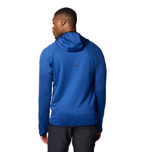 Triple Canyon™ Grid Fleece Hooded FZ II - Mountain Blue/Black