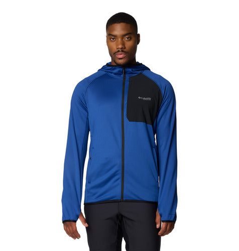 Triple Canyon™ Grid Fleece Hooded FZ II - Mountain Blue/Black