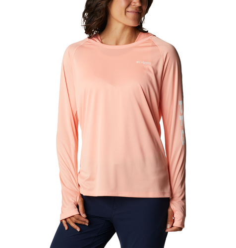 Columbia Women’s Tidal Tee PFG Heather Hoodie - Tiki Pink Heather