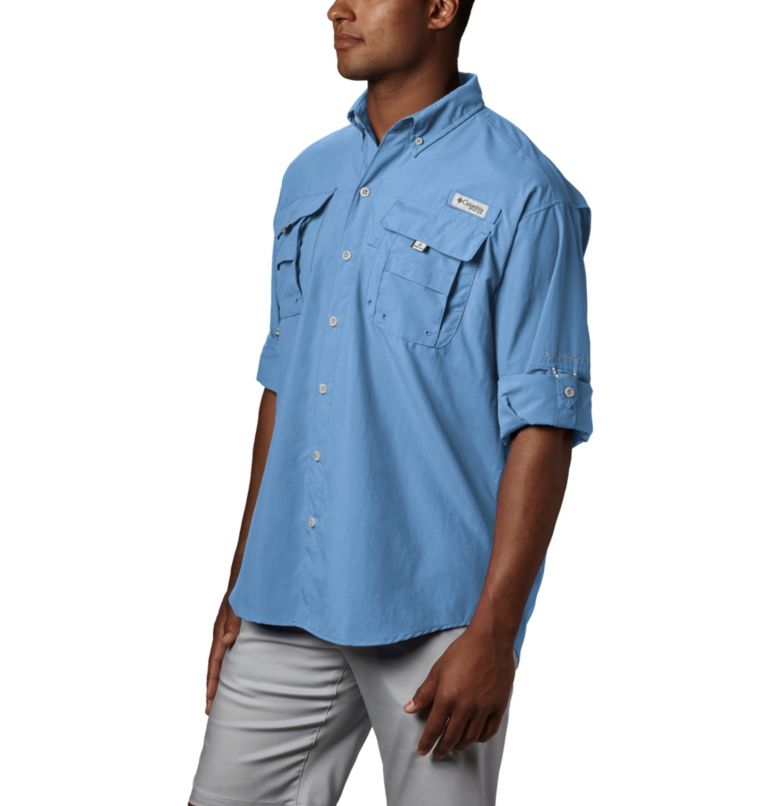 Chemise homme Columbia PFG bleu moyen boutonnée ventilée Chemise homme Columbia PFG bleu moyen boutonnée ventilée