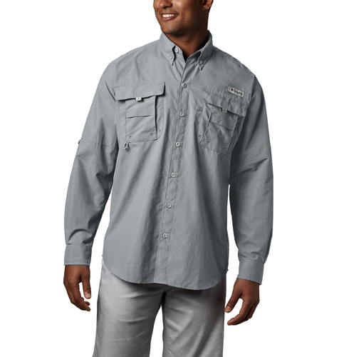 Columbia Bahama II Long Sleeve Shirt - Men's Cool Grey / L