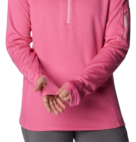 Women's Park View™ Grid Fleece 1/2 Zip - Wild Geranium