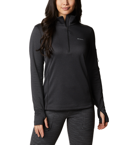 Women's Park View™ Grid Fleece 1/2 Zip - Black