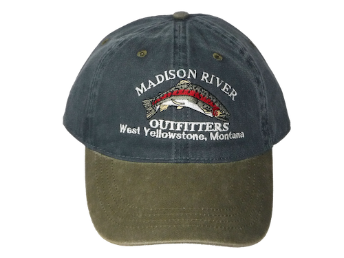 MRO Classic Logo Wear Ball Cap - Spruce / Bark - Madison River Outfitters