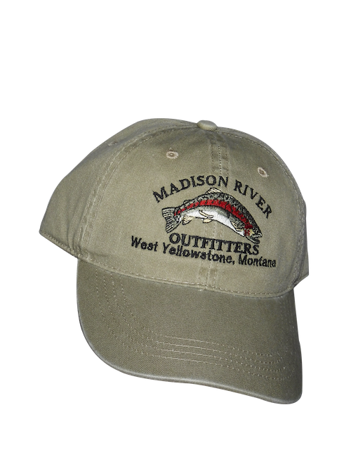 MRO Classic Logo Wear Ball Cap - Khaki - Madison River Outfitters