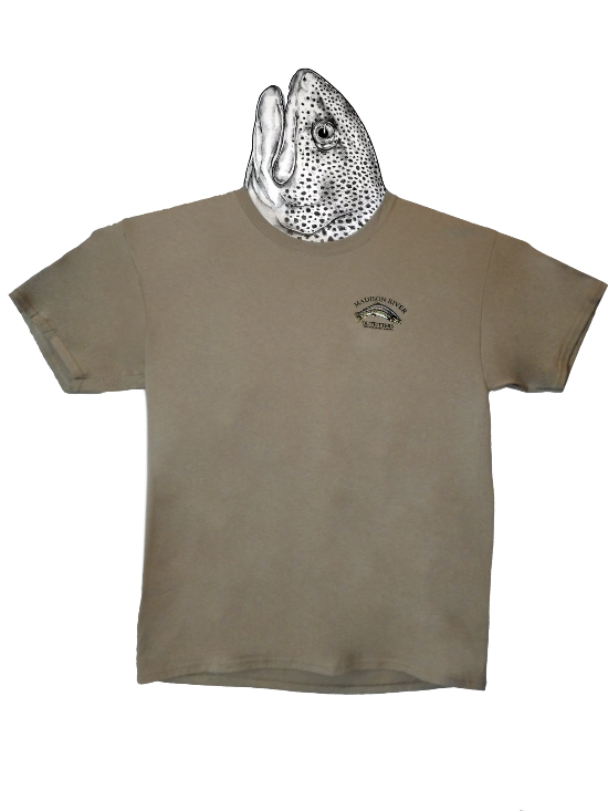 MRO Classic Logo Wear T-Shirt S/S Military Dyed Khaki Back Front