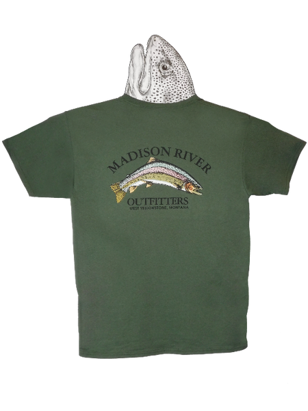 MRO Classic Logo Wear T-Shirt S/S Military Green Back