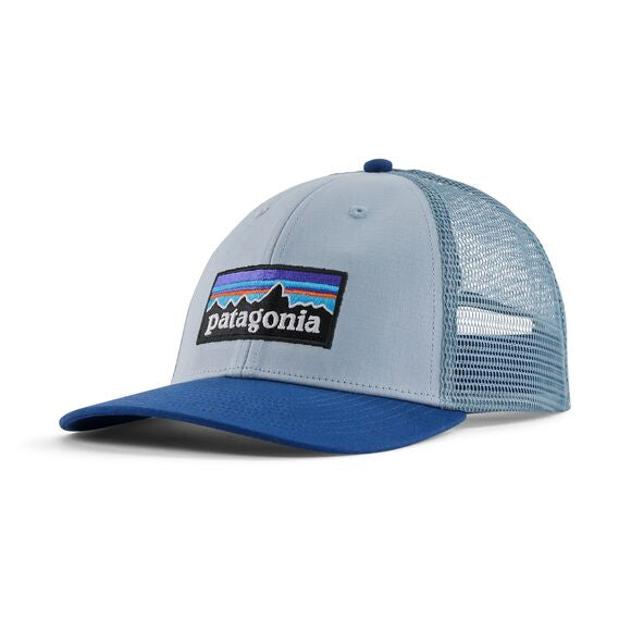 Patagonia P-6 Logo LoPro Trucker Hat (Steam Blue)
