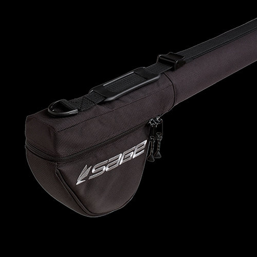 Rugged black nylon rod and reel case